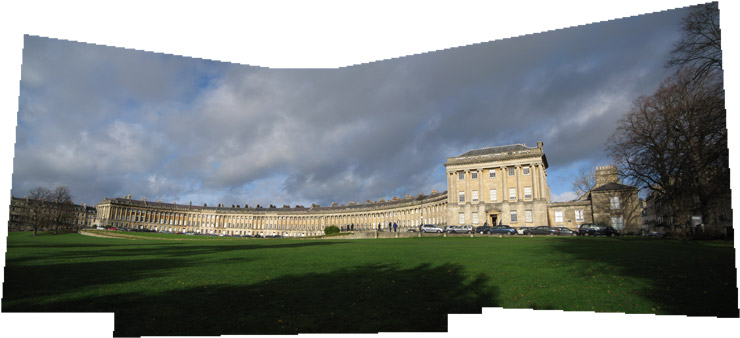 The Royal Crescent in Bath