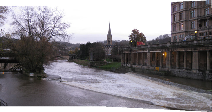 Pulteney Weir and the Avon River in Bath