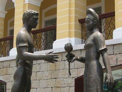 Sculpture in Company of Jesus Square, Macau